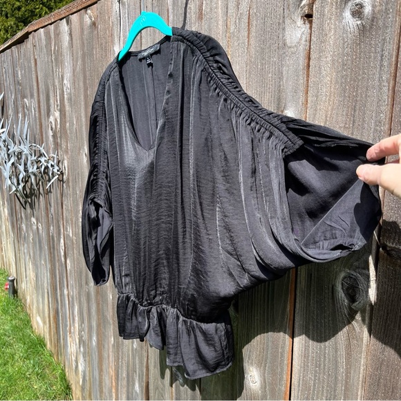 Marc New York black shirred top size small - Picture 6 of 16